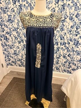 Mi Golondrina Navy Shift Dress - Sz XS